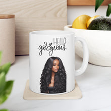 Load image into Gallery viewer, Custom Personalized Photo Hello Gorgeous Ceramic Mug 11oz
