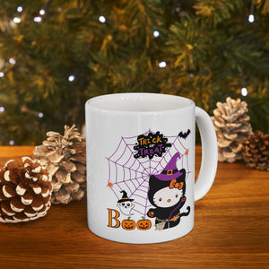 Hello Kitty Halloween Trick or Treat Ceramic Mug 11oz