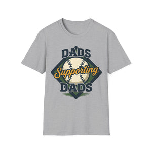 Baseball Field T-Shirt - Dads Supporting Dads Personalized Name Design