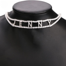 Load image into Gallery viewer, CZ Personalized Choker Necklace
