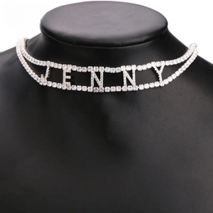 CZ Personalized Choker Necklace