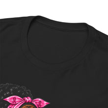 Load image into Gallery viewer, F*ck Cancer Boxing Girl T-Shirt — Breast Cancer Awareness Pink Ribbon Tee
