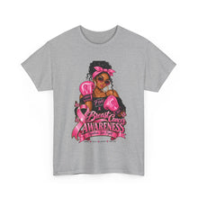 Load image into Gallery viewer, Breast Cancer Awareness Boxing Tee — Pink Ribbon Support Shirt
