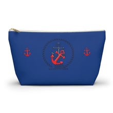 Load image into Gallery viewer, Custom Made Anchor Accessory Pouch w T-bottom
