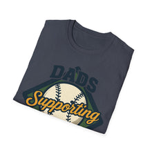 Load image into Gallery viewer, Baseball Field T-Shirt - Dads Supporting Dads Personalized Name Design
