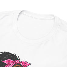 Load image into Gallery viewer, F*ck Cancer Boxing Girl T-Shirt — Breast Cancer Awareness Pink Ribbon Tee
