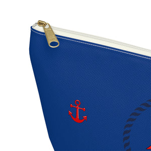 Custom Made Anchor Accessory Pouch w T-bottom