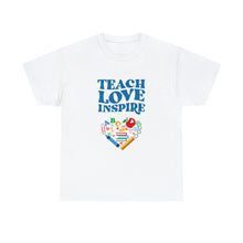 Load image into Gallery viewer, Teach Love Inspire Unisex Cotton Tee
