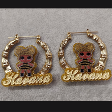 Load image into Gallery viewer, Kid&#39;s Personalized Character Earrings
