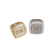 Load image into Gallery viewer, Iced Out CZ Personalized Ring
