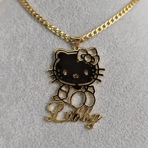 Hello Kitty Personalized Pendant Necklace