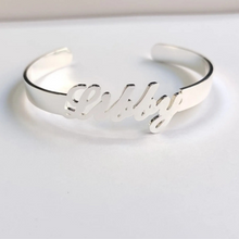 Load image into Gallery viewer, Bangle Personalized Name Bracelet
