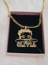 Load image into Gallery viewer, Betty Boop Personalized Necklace
