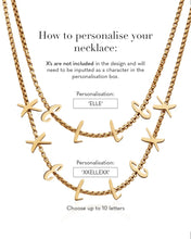 Load image into Gallery viewer, 18k Gold Plated Personalized Letter Necklace
