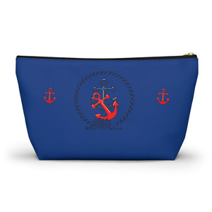 Custom Made Anchor Accessory Pouch w T-bottom