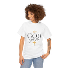Load image into Gallery viewer, God Got Me Shirt, Christian T Shirt Women, Faith Based Tee, Religious Shirt, Minimalist Christian Shirt, Inspirational Graphic Tee, Church Outfit, Gift for Her/him
