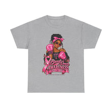 Load image into Gallery viewer, Breast Cancer Awareness Boxing Tee — Pink Ribbon Support Shirt

