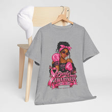 Load image into Gallery viewer, Breast Cancer Awareness Boxing Tee — Pink Ribbon Support Shirt

