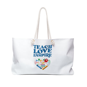 Teach Love Inspire Custom Made Overnight Tote