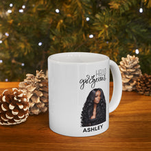 Load image into Gallery viewer, Personalized Custom Photo with Name Hello Gorgeous Ceramic Mug 11oz
