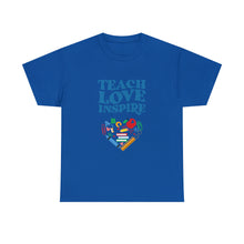 Load image into Gallery viewer, Teach Love Inspire Unisex Cotton Tee
