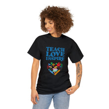 Load image into Gallery viewer, Teach Love Inspire Unisex Cotton Tee
