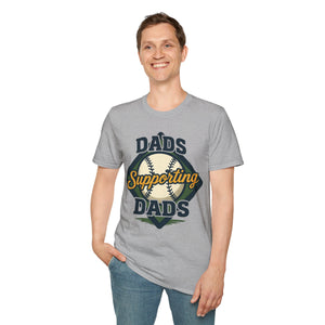 Baseball Field T-Shirt - Dads Supporting Dads Personalized Name Design