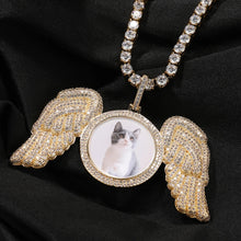 Load image into Gallery viewer, Angel Wings Personalized Photo Pendant Necklace
