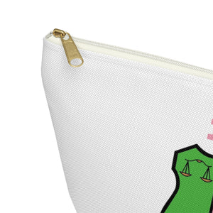 AKA Sorority Personalized Accessory Pouch w T-bottom