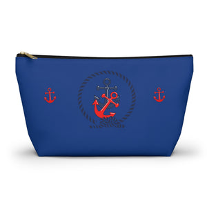 Custom Made Anchor Accessory Pouch w T-bottom