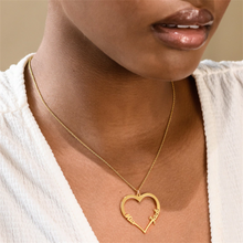 Load image into Gallery viewer, 18k Gold Plated Personalized Heart Necklace
