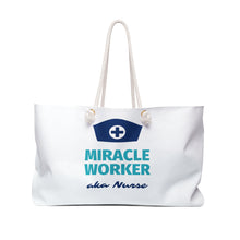 Load image into Gallery viewer, Miracle Worker Nurse  Custom Made Overnight Tote
