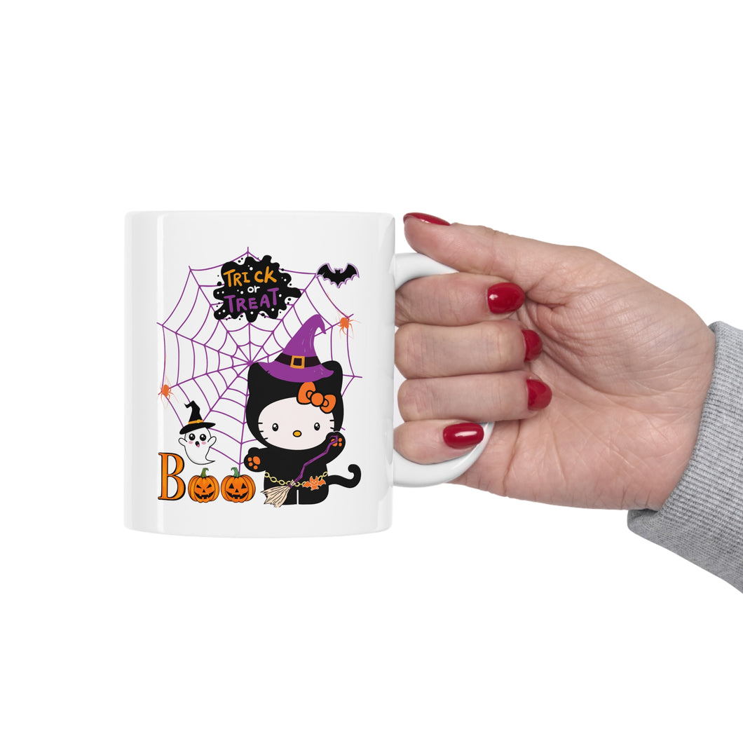 Hello Kitty Halloween Trick or Treat Ceramic Mug 11oz