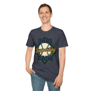 Baseball Field T-Shirt - Dads Supporting Dads Personalized Name Design