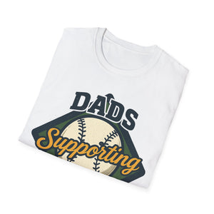Baseball Field T-Shirt - Dads Supporting Dads Personalized Name Design