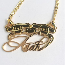 Load image into Gallery viewer, Cinnamonroll Heart Pendant Necklace
