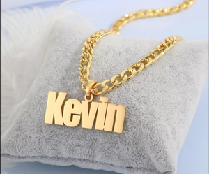 14K Personalized Link Name Necklace