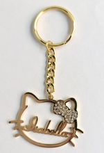 Load image into Gallery viewer, Hello Kitty 18k Gold-Plated Personalized Wallet Keychain - Stylish and Unique Accessory
