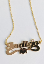 Load image into Gallery viewer, Heart Bar Personalized Necklace with Birthstone
