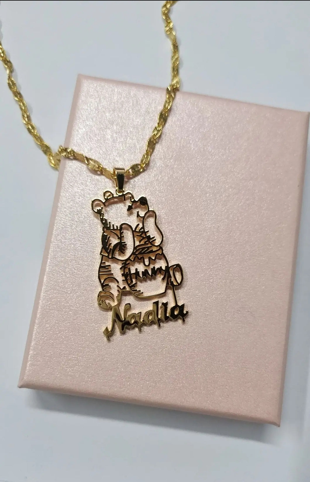 Winnie the Pooh Personalized Pendant Necklace