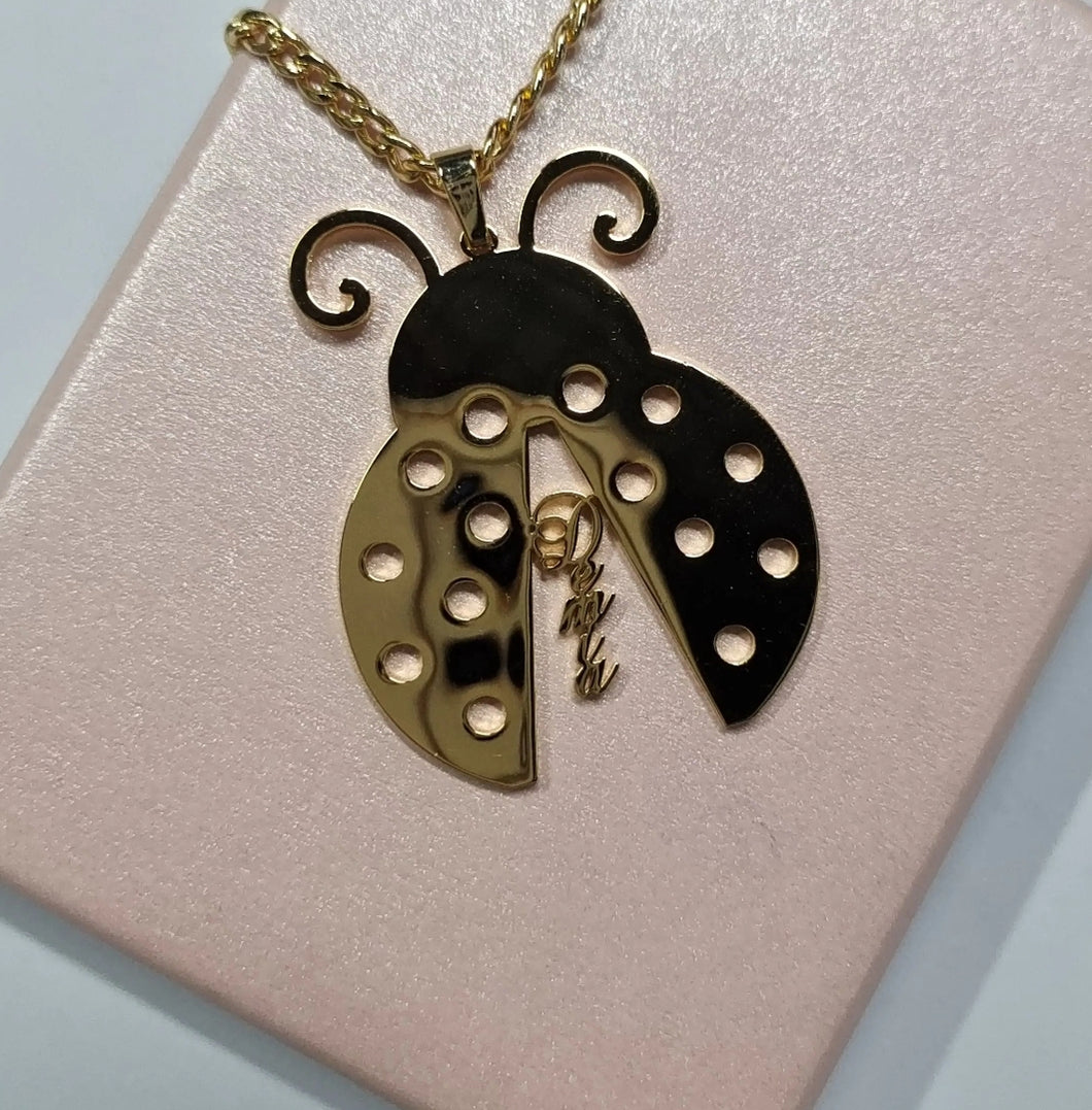 Ladybug Personalized Pendant Necklace