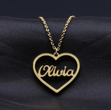 Load image into Gallery viewer, Heart Personalized Pendant Necklace
