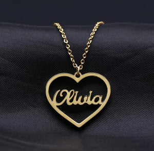 Heart Personalized Pendant Necklace