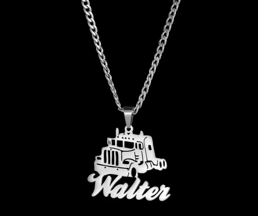 Truck Driver Personalized Necklace