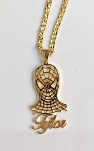 Spider Man Custom Name Necklace