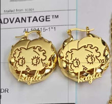 Load image into Gallery viewer, Betty Boop Twisted Bamboo Earrings
