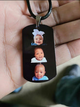 Load image into Gallery viewer, Army Dog Tag Personalized Photo Pendant Necklace
