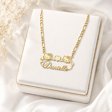 Load image into Gallery viewer, New Personalized Characters "Hello Kitty or Any Character" Heart Pendant Necklace
