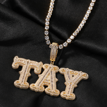 Load image into Gallery viewer, HMU Ladies AAA CZ Custom Name/Number Necklace
