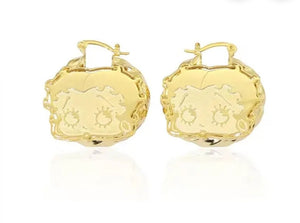 Betty Boop Twisted Bamboo Earrings
